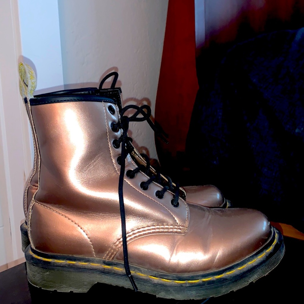 Pink Chromatic Doc Martens